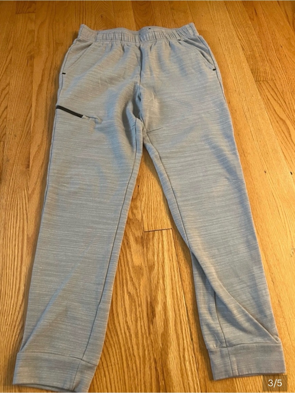 Athletic Jogger Pants in Light Gray
